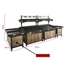 63'' Plastic Tray Vegetable End Rack HBR-3089