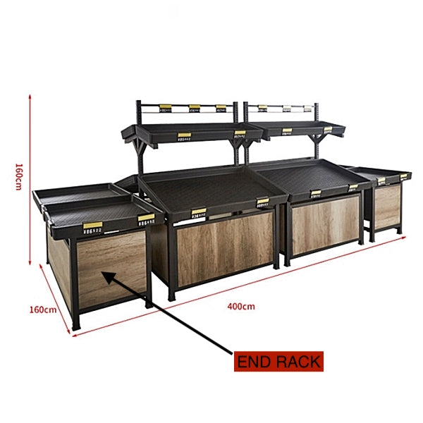 63'' Plastic Tray Vegetable End Rack HBR-3089