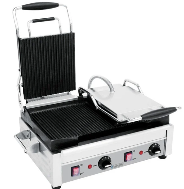 Eurodib Large Panini Grill Grooved Plate SFE02365-240v