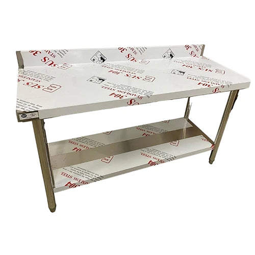 36'' CHEF All Stainless Steel Work Table With Backsplash CH-2330