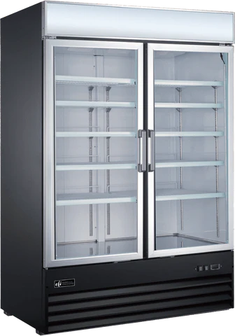 53" EFI Double Glass Door Display Freezer 29 Cu.Ft., F2-49GD
