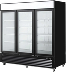 82'' EFI 3 Door Glass Freezer Merchandiser 72.4 Cu.Ft. F3-82GDVC