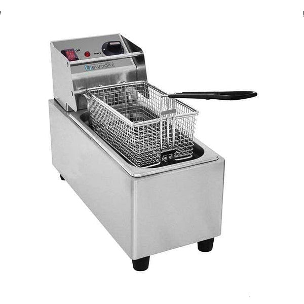 Eurodib Electric Countertop Fryer with Full Size Basket 2 Gal (8 L) Capacity, SFE01860D-240