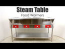 30'' Omcan Electric Steam Table with Cutting Board and Undershelf 44511