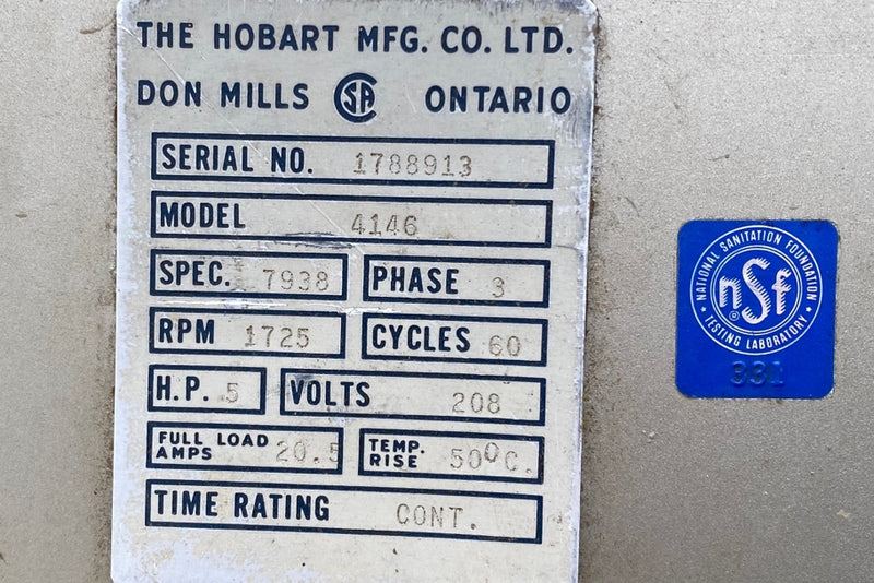 USED Hobart Meat Grinder FOR01719