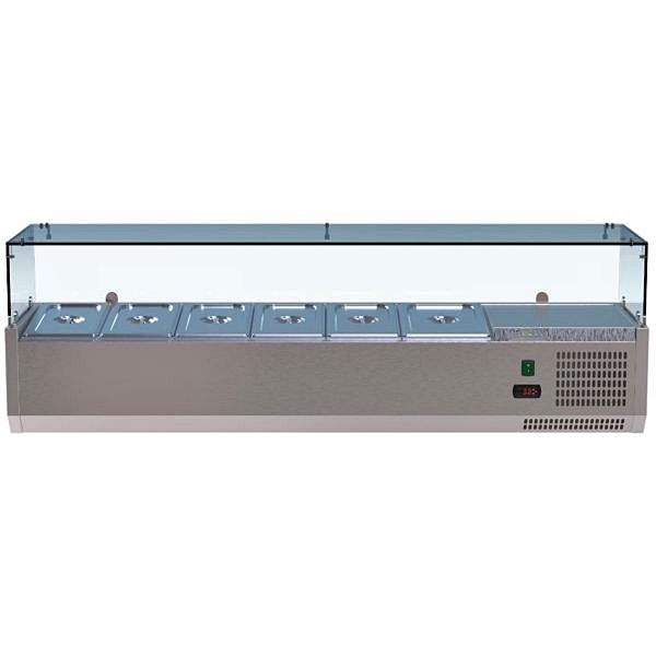 60" CHEF Refrigerated Countertop Topping Rail VRXH-1500/380