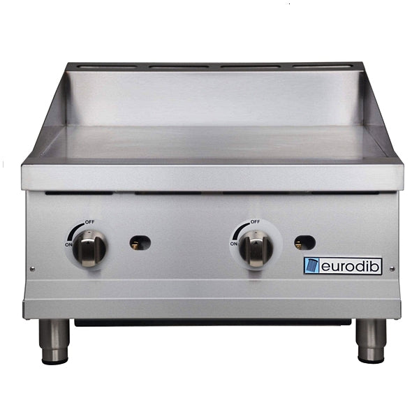 24'' Eurodib Gas Thermostatic Countertop Griddle G24T