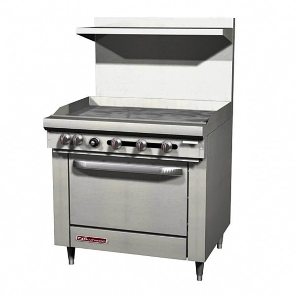 36” Southbend Gas Range w/ Full Griddle & Standard Oven S36D-3G