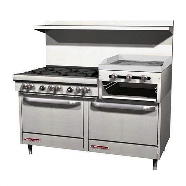 60'' Southbend Range Oven with 24'' Griddle and Broiler & 6 Burners S60DD-2RR