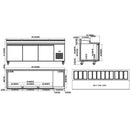 94" CHEF Triple Solid Door Refrigerated Pizza Prep Table WC-3DPPT-HC