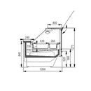 99'' Alaska-Line Heated Display Showcase HIT-185-2