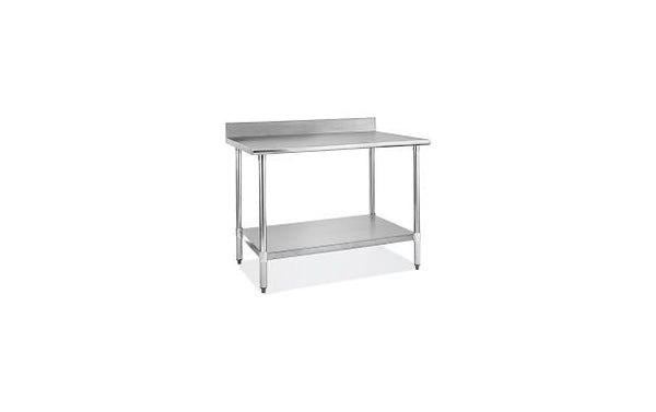 30''x36'' SS Worktable with Backsplash M-3036-NB B.S