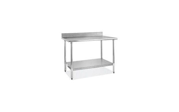 30''x36'' SS Worktable with Backsplash M-3036-NB B.S